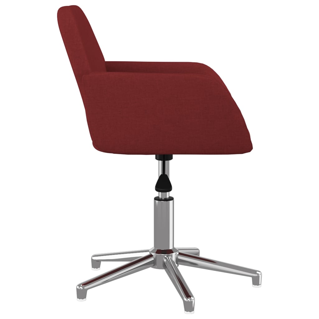 Eetkamerstoelen draaibaar 2 st stof wijnrood is nu te koop bij PeponiXL, paradijselijk wonen!