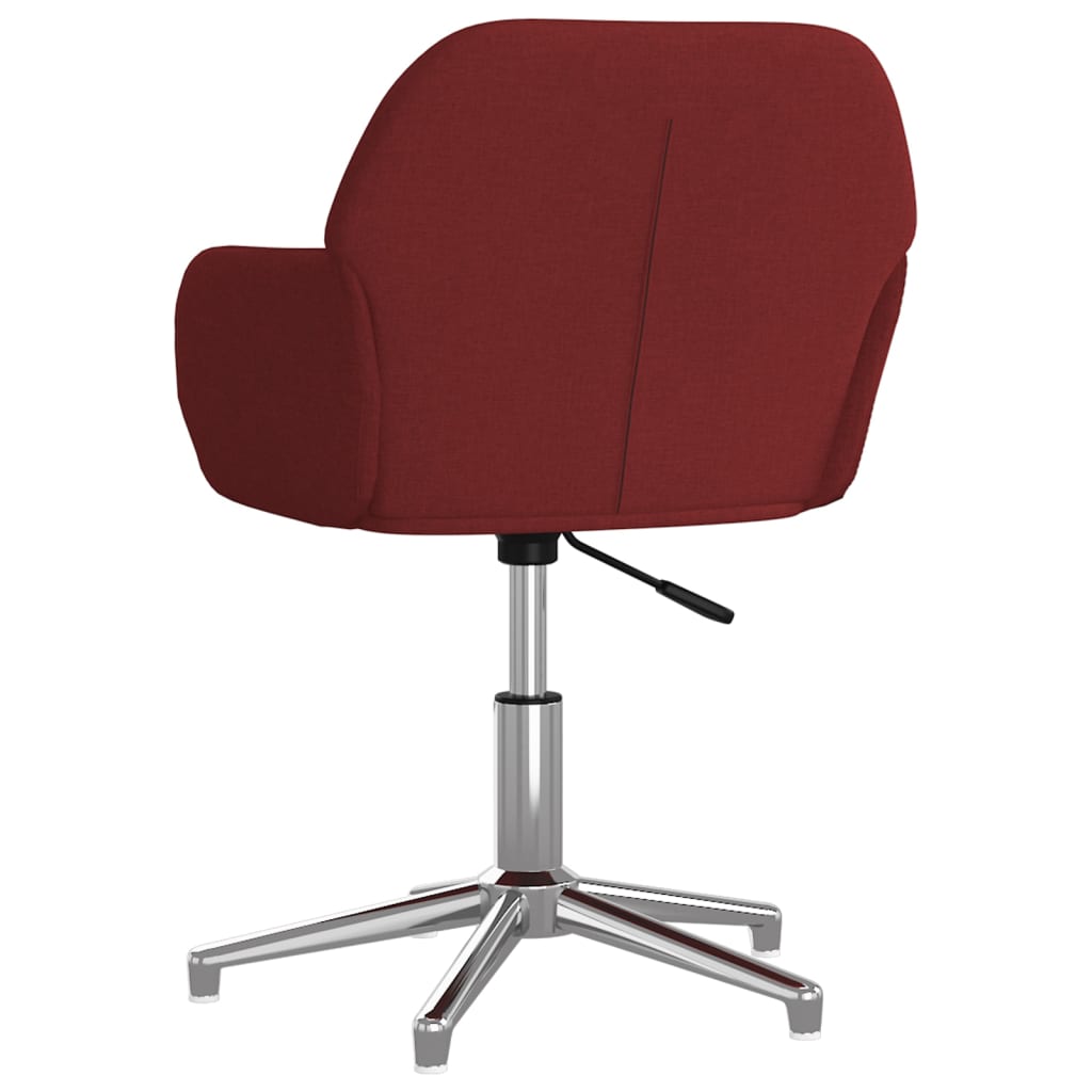 Eetkamerstoelen draaibaar 2 st stof wijnrood is nu te koop bij PeponiXL, paradijselijk wonen!