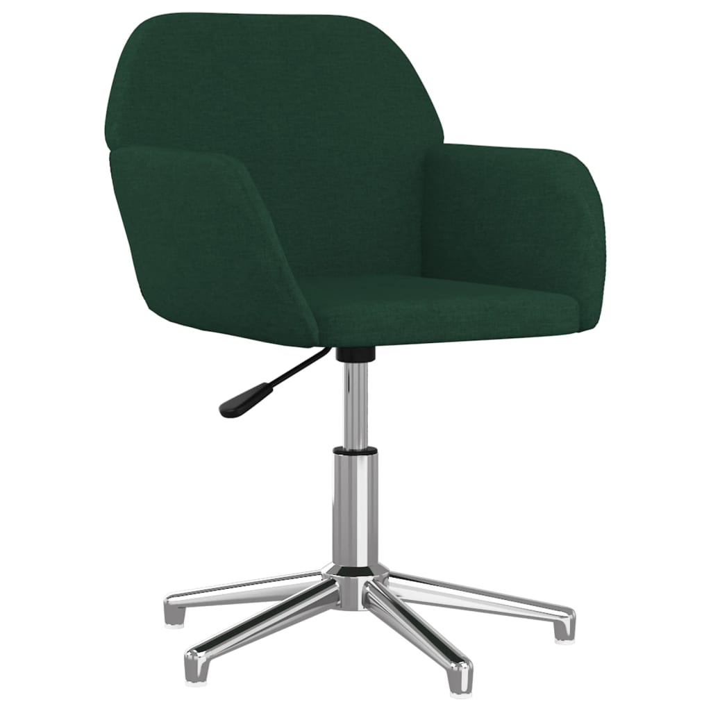 Eetkamerstoelen draaibaar 2 st stof donkergroen is nu te koop bij PeponiXL, paradijselijk wonen!