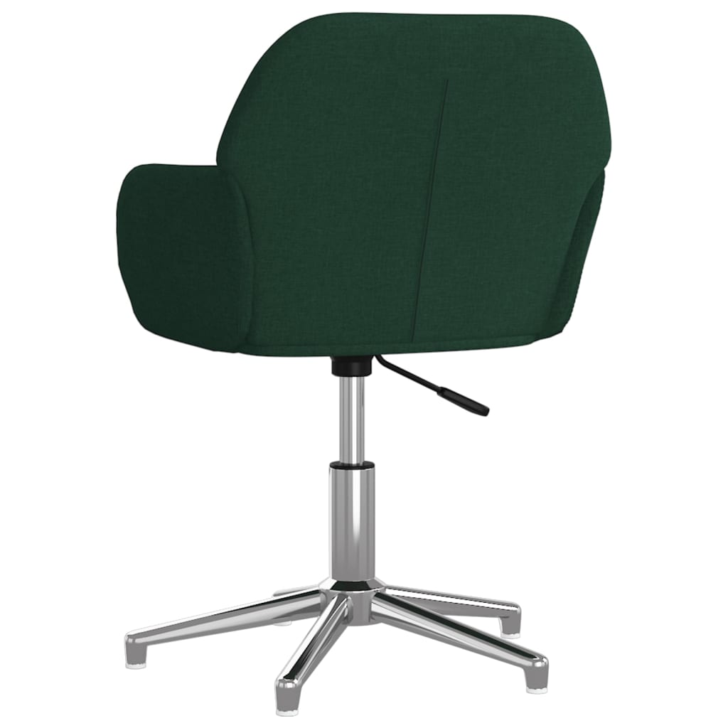 Eetkamerstoelen draaibaar 2 st stof donkergroen is nu te koop bij PeponiXL, paradijselijk wonen!