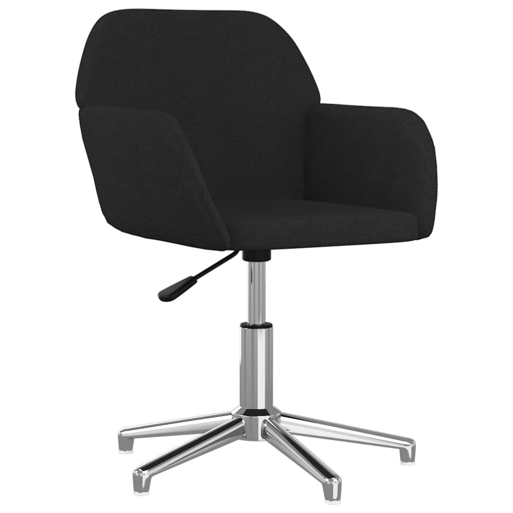 Eetkamerstoelen draaibaar 2 st stof zwart is nu te koop bij PeponiXL, paradijselijk wonen!