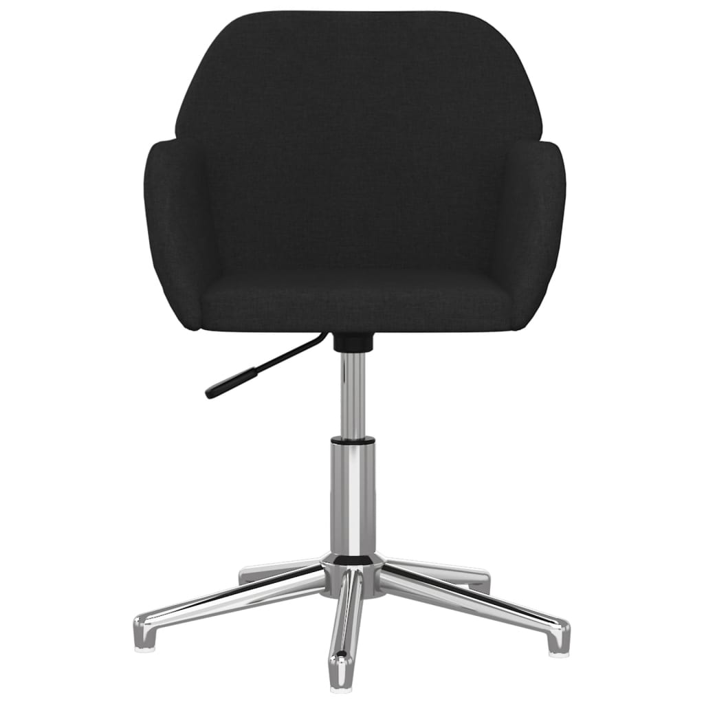 Eetkamerstoelen draaibaar 2 st stof zwart is nu te koop bij PeponiXL, paradijselijk wonen!