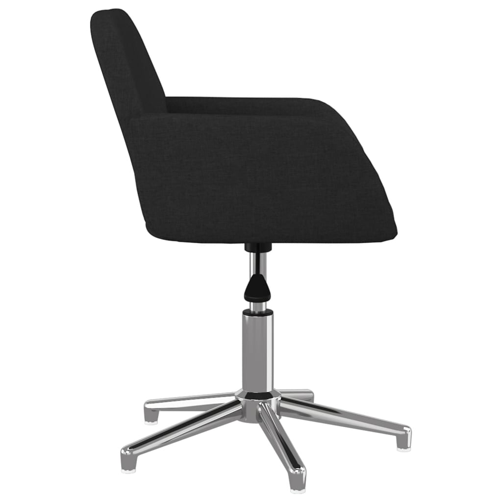 Eetkamerstoelen draaibaar 2 st stof zwart is nu te koop bij PeponiXL, paradijselijk wonen!