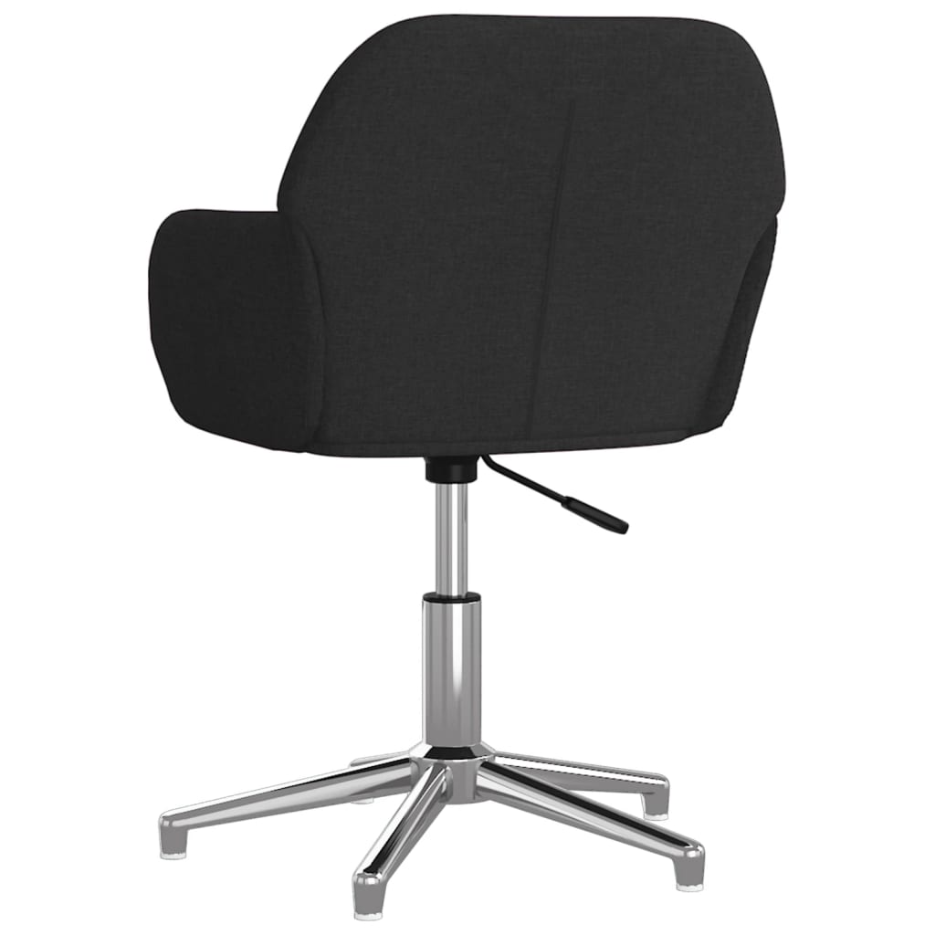 Eetkamerstoelen draaibaar 2 st stof zwart is nu te koop bij PeponiXL, paradijselijk wonen!