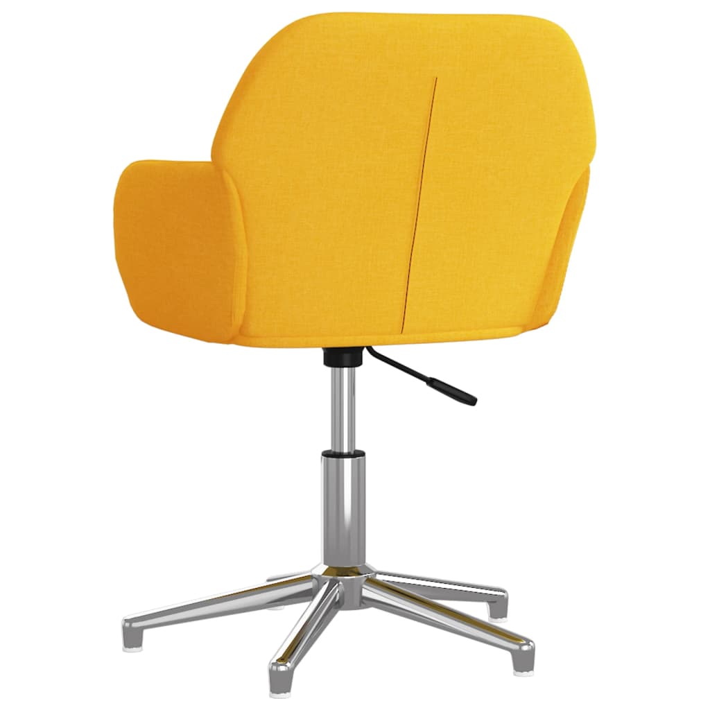 Eetkamerstoelen 2 st draaibaar stof mosterdgeel is nu te koop bij PeponiXL, paradijselijk wonen!