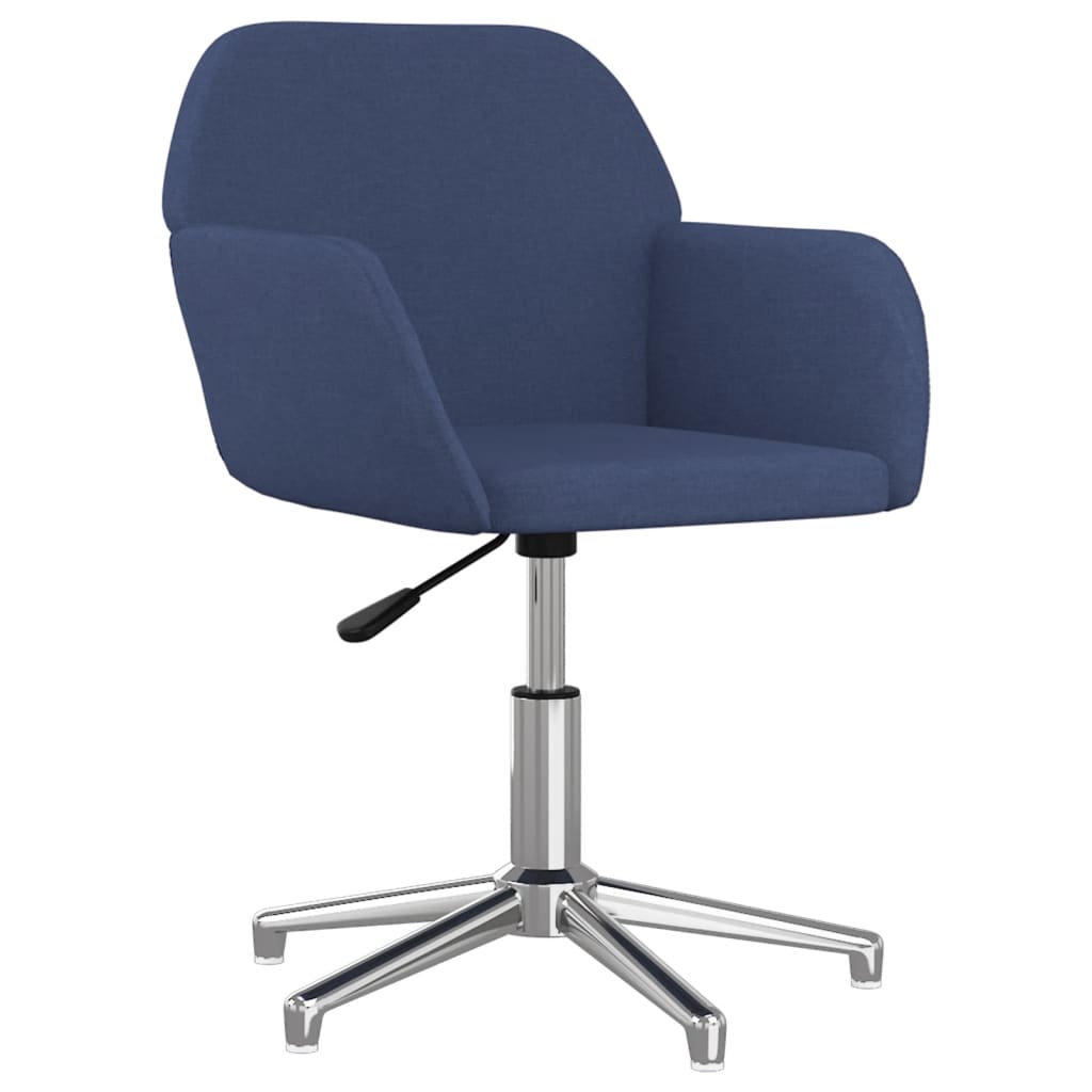 Eetkamerstoelen 2 st draaibaar stof blauw is nu te koop bij PeponiXL, paradijselijk wonen!