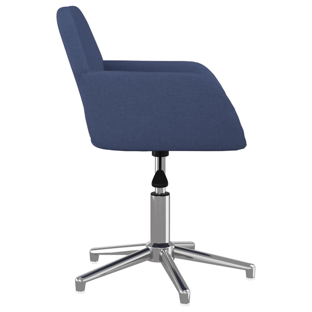 Eetkamerstoelen 2 st draaibaar stof blauw is nu te koop bij PeponiXL, paradijselijk wonen!