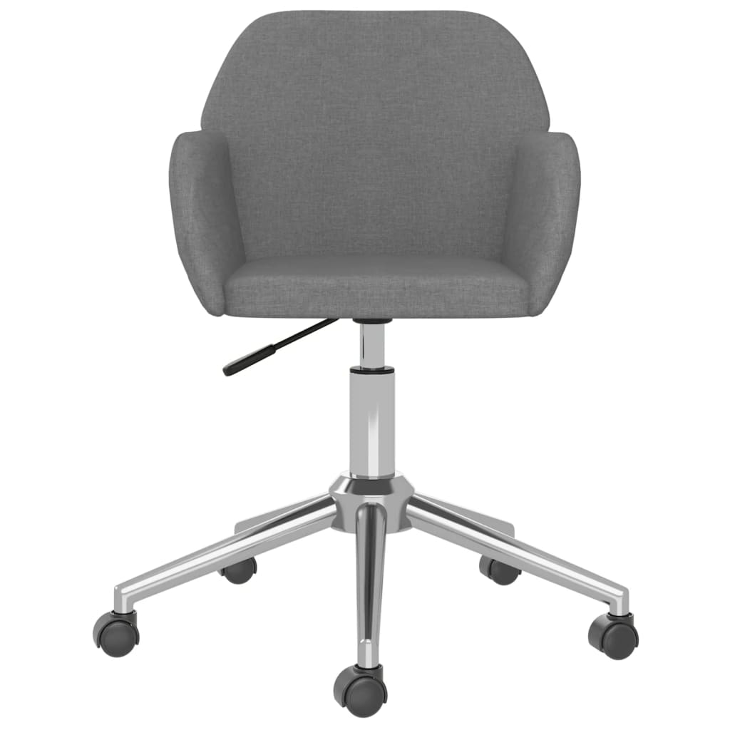Eetkamerstoelen draaibaar 2 st stof lichtgrijs is nu te koop bij PeponiXL, paradijselijk wonen!