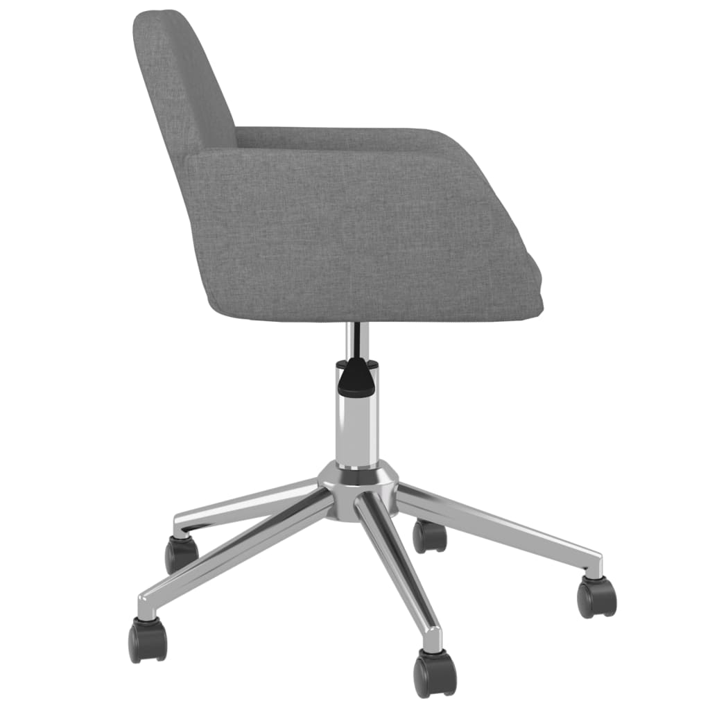 Eetkamerstoelen draaibaar 2 st stof lichtgrijs is nu te koop bij PeponiXL, paradijselijk wonen!