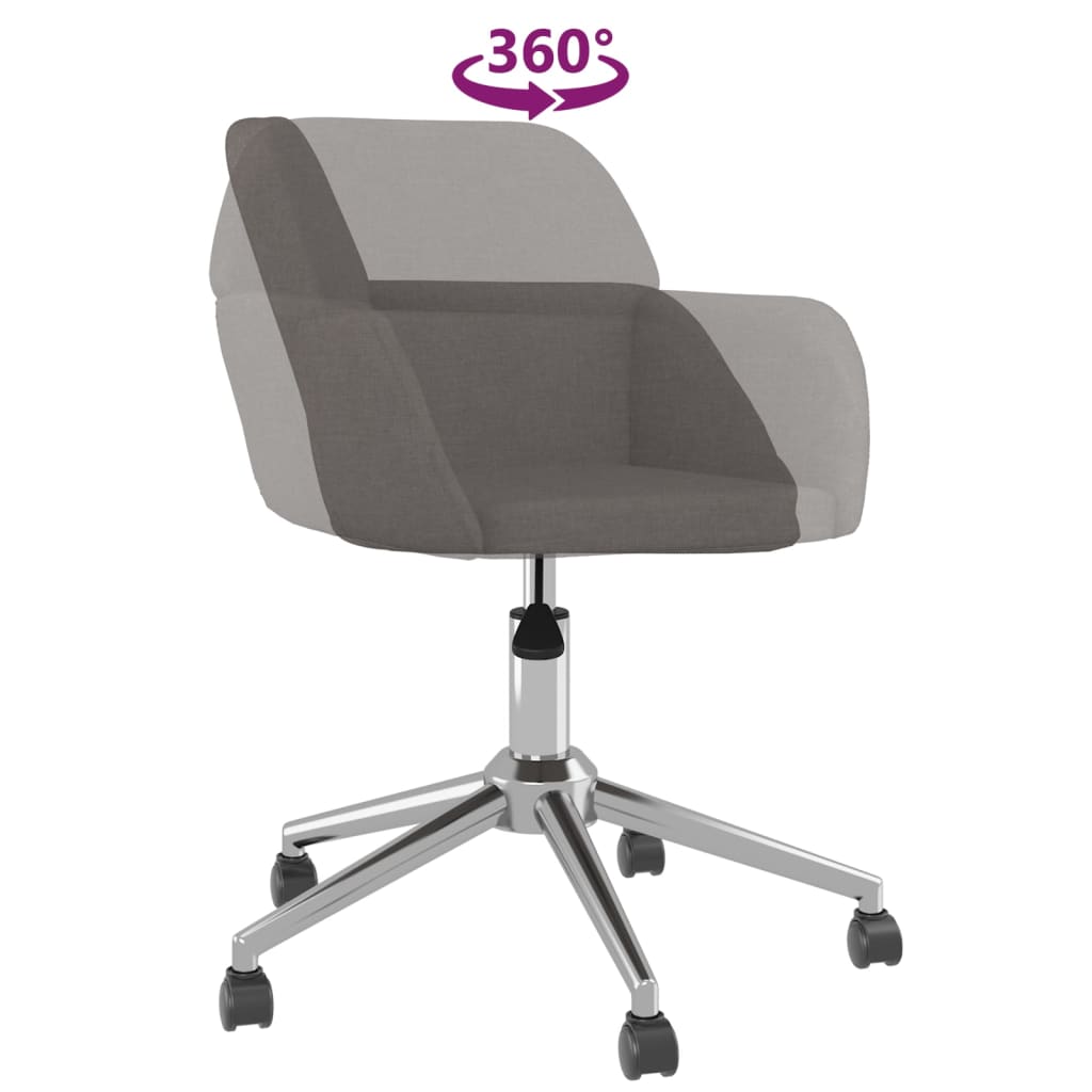 Eetkamerstoelen draaibaar 2 st stof donkergrijs is nu te koop bij PeponiXL, paradijselijk wonen!