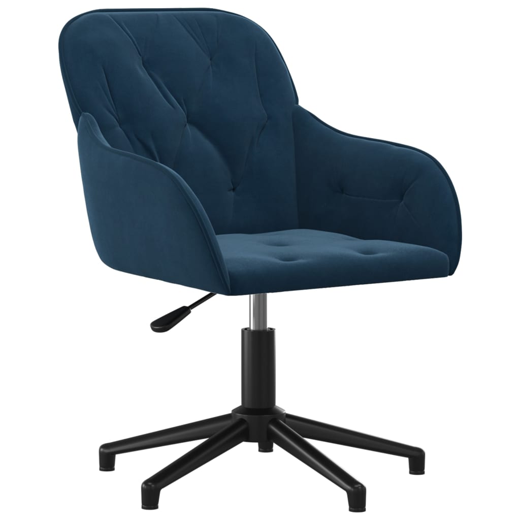 Eetkamerstoelen draaibaar 2 st fluweel blauw is nu te koop bij PeponiXL, paradijselijk wonen!