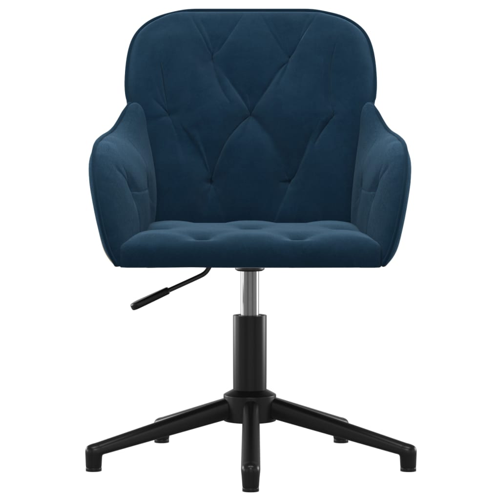 Eetkamerstoelen draaibaar 2 st fluweel blauw is nu te koop bij PeponiXL, paradijselijk wonen!