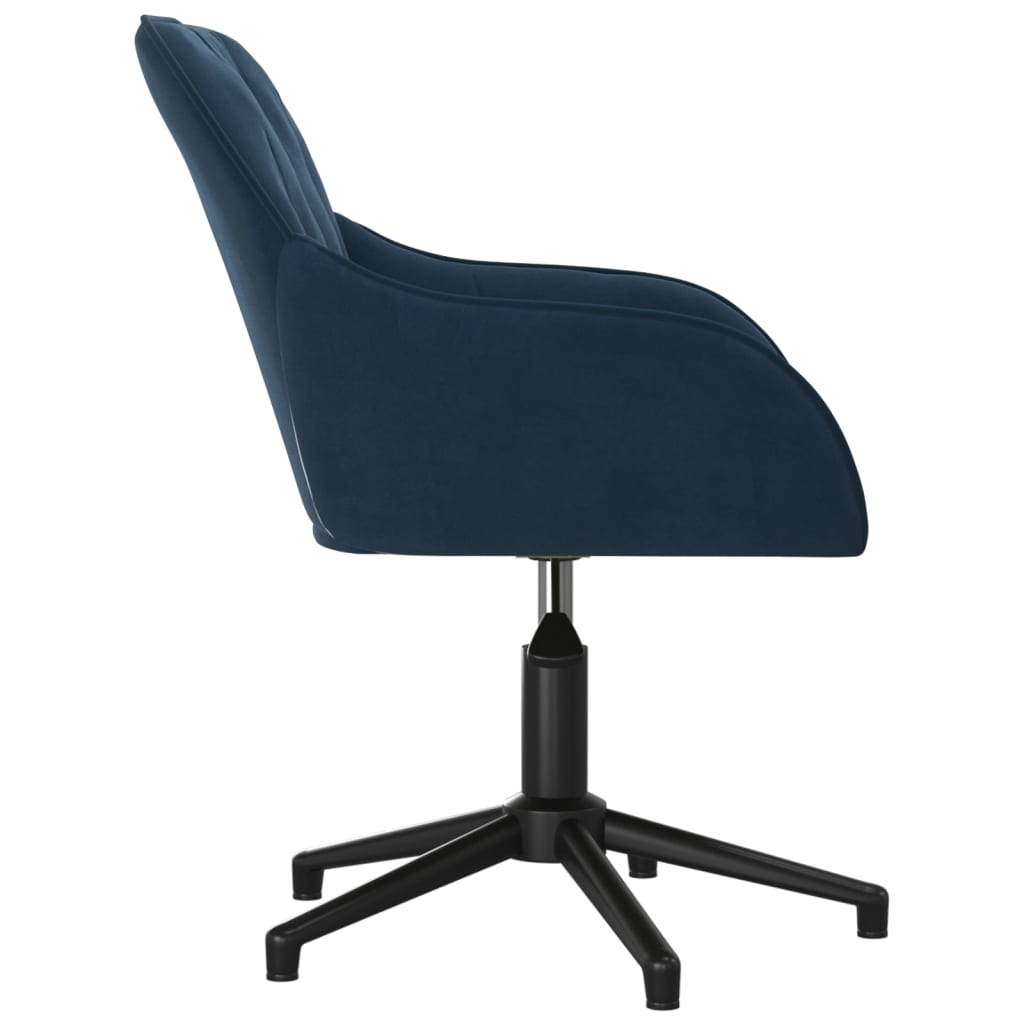 Eetkamerstoelen draaibaar 2 st fluweel blauw is nu te koop bij PeponiXL, paradijselijk wonen!