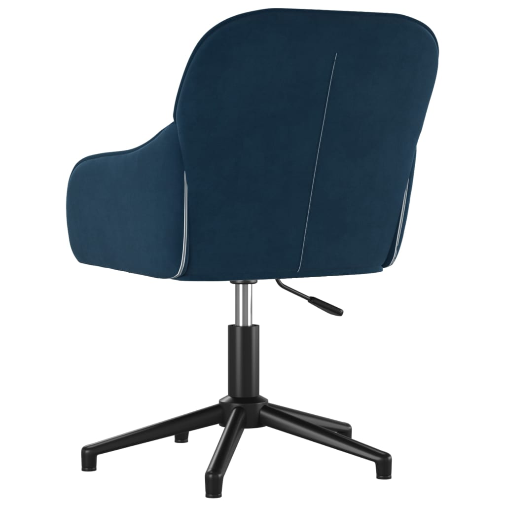 Eetkamerstoelen draaibaar 2 st fluweel blauw is nu te koop bij PeponiXL, paradijselijk wonen!
