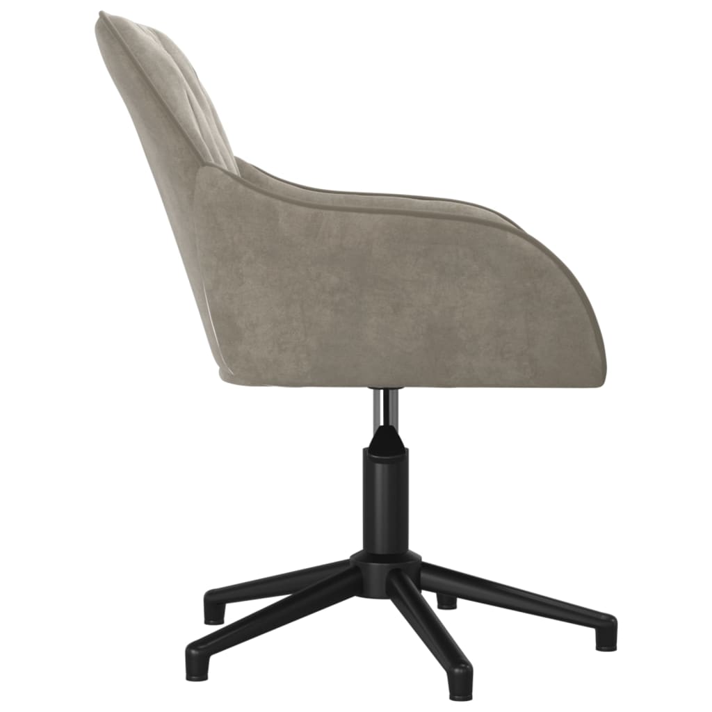 Eetkamerstoelen draaibaar 2 st fluweel lichtgrijs is nu te koop bij PeponiXL, paradijselijk wonen!