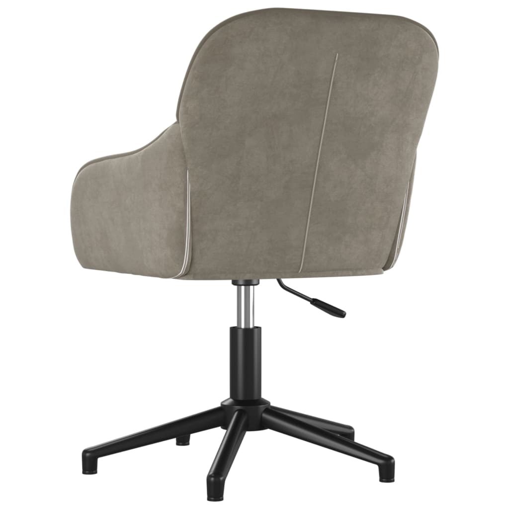 Eetkamerstoelen draaibaar 2 st fluweel lichtgrijs is nu te koop bij PeponiXL, paradijselijk wonen!