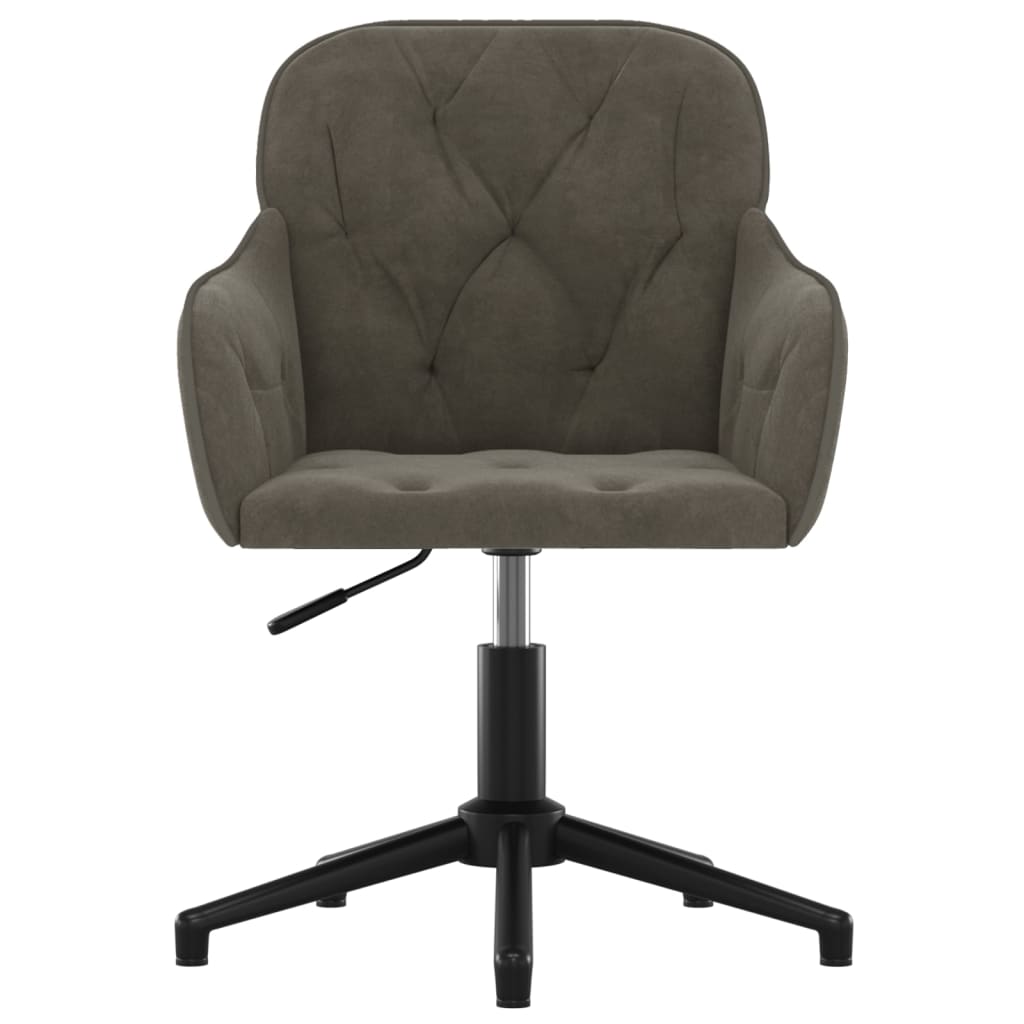 Eetkamerstoelen draaibaar 2 st fluweel donkergrijs is nu te koop bij PeponiXL, paradijselijk wonen!