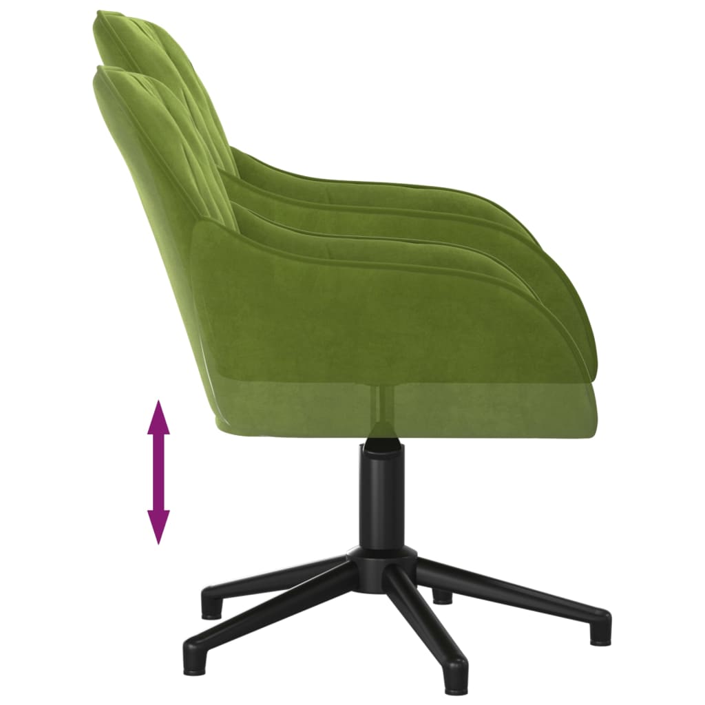 Eetkamerstoelen draaibaar 2 st fluweel lichtgroen is nu te koop bij PeponiXL, paradijselijk wonen!