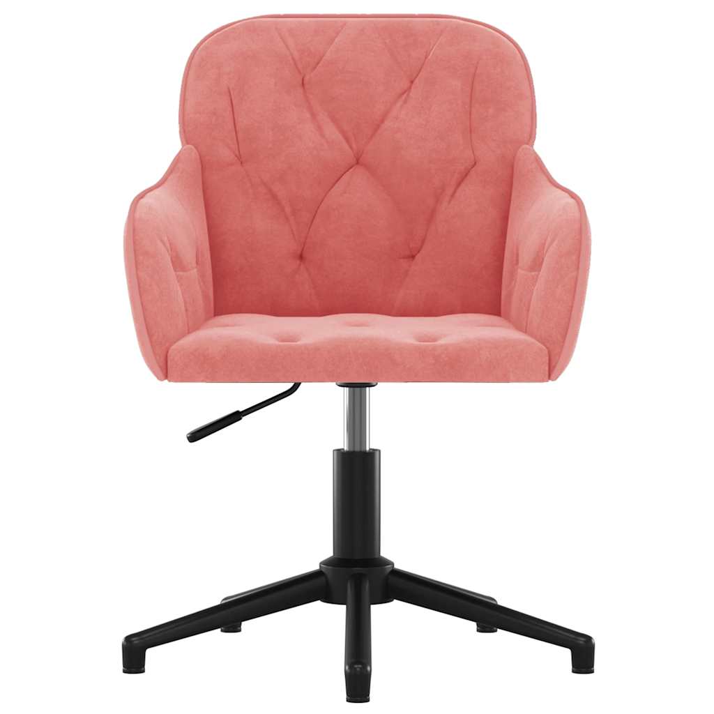 Eetkamerstoelen draaibaar 2 st fluweel roze is nu te koop bij PeponiXL, paradijselijk wonen!