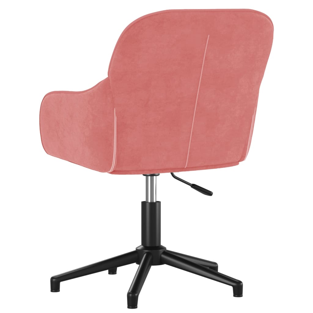 Eetkamerstoelen draaibaar 2 st fluweel roze is nu te koop bij PeponiXL, paradijselijk wonen!