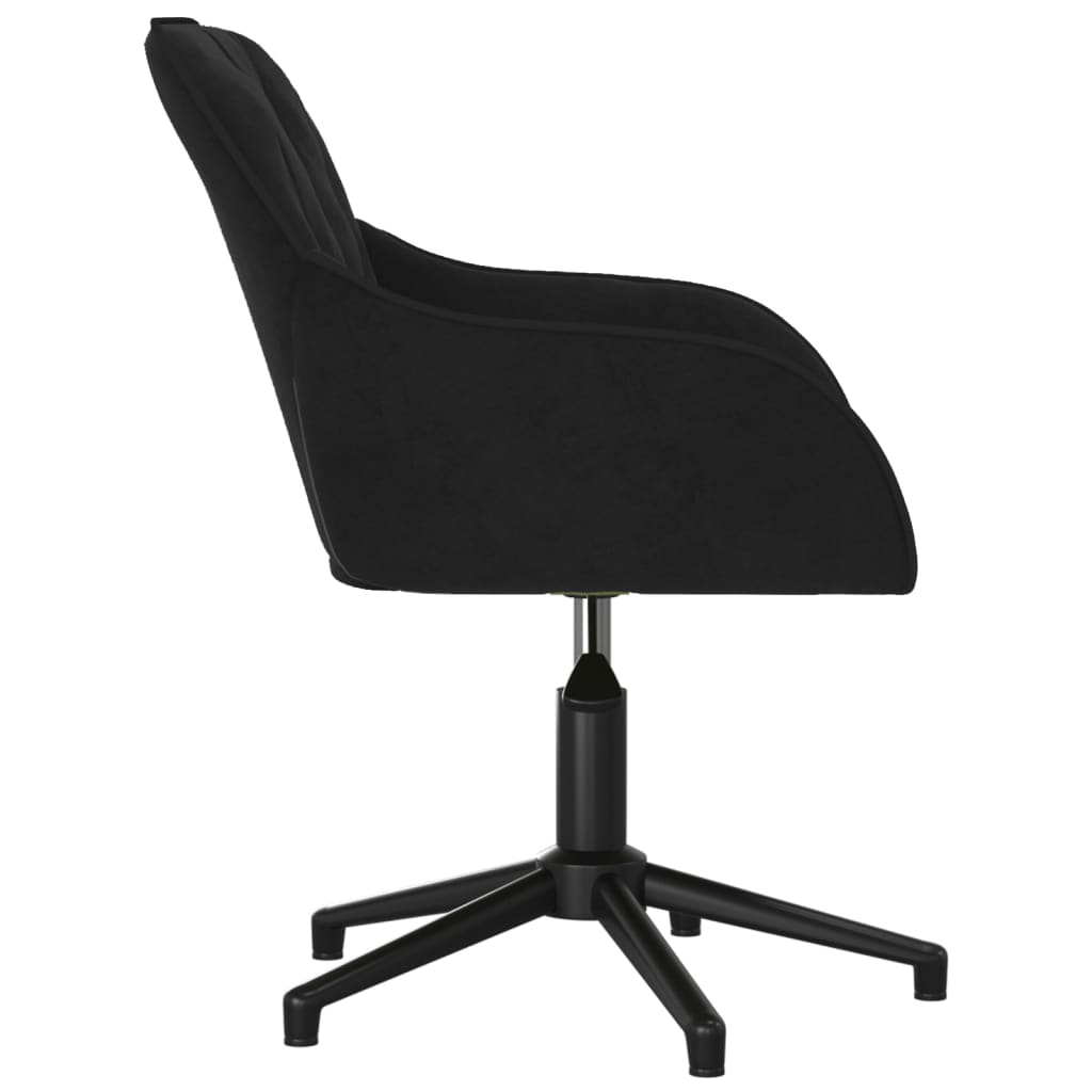Eetkamerstoelen draaibaar 2 st fluweel zwart is nu te koop bij PeponiXL, paradijselijk wonen!
