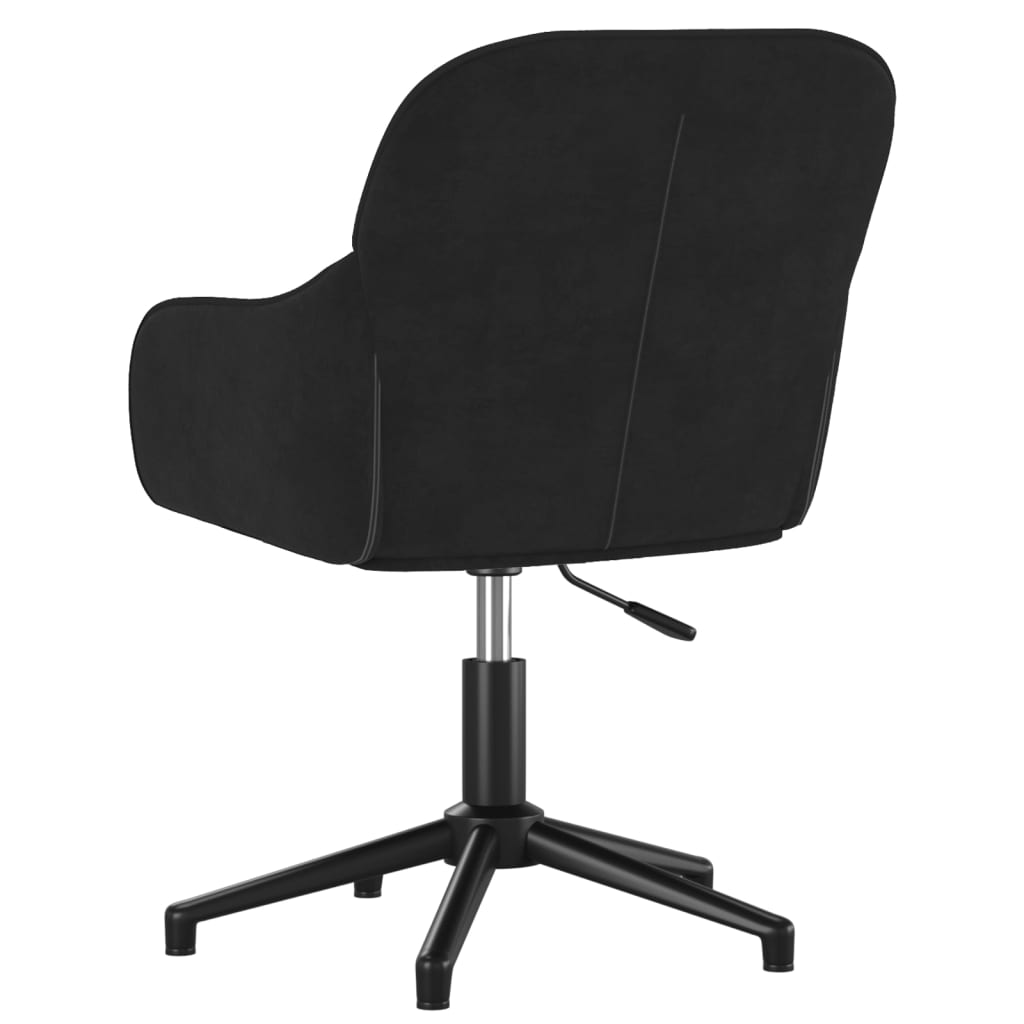 Eetkamerstoelen draaibaar 2 st fluweel zwart is nu te koop bij PeponiXL, paradijselijk wonen!