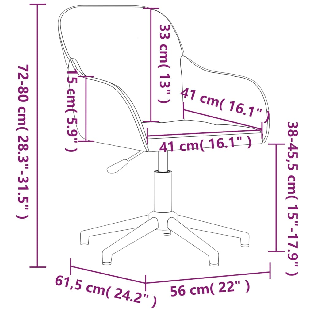 Eetkamerstoelen draaibaar 2 st fluweel zwart is nu te koop bij PeponiXL, paradijselijk wonen!