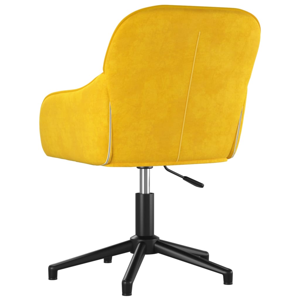 Eetkamerstoelen draaibaar 2 st fluweel geel is nu te koop bij PeponiXL, paradijselijk wonen!