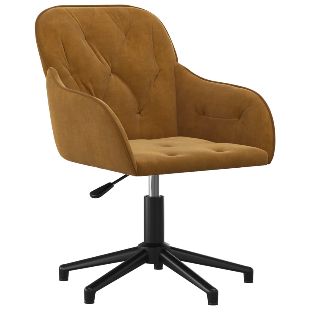 Eetkamerstoelen draaibaar 2 st fluweel bruin is nu te koop bij PeponiXL, paradijselijk wonen!