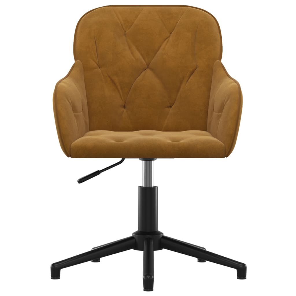Eetkamerstoelen draaibaar 2 st fluweel bruin is nu te koop bij PeponiXL, paradijselijk wonen!