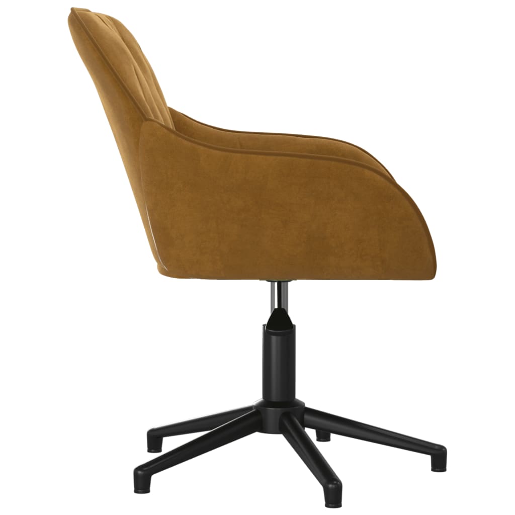 Eetkamerstoelen draaibaar 2 st fluweel bruin is nu te koop bij PeponiXL, paradijselijk wonen!