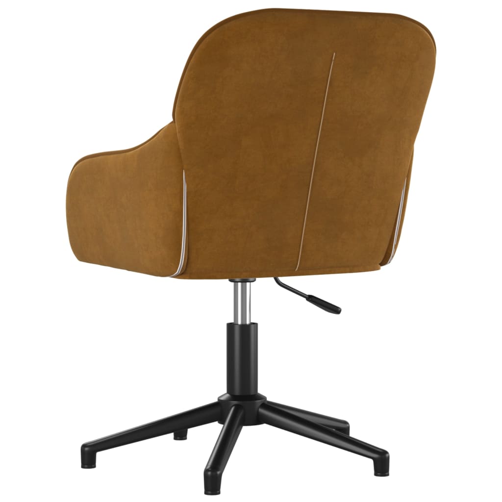 Eetkamerstoelen draaibaar 2 st fluweel bruin is nu te koop bij PeponiXL, paradijselijk wonen!