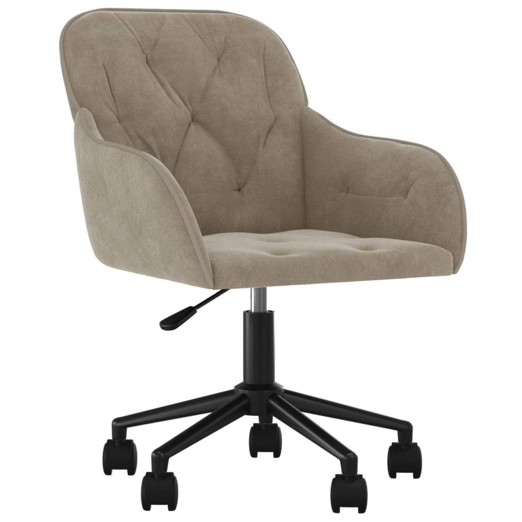 Eetkamerstoelen draaibaar 2 st fluweel lichtgrijs is nu te koop bij PeponiXL, paradijselijk wonen!