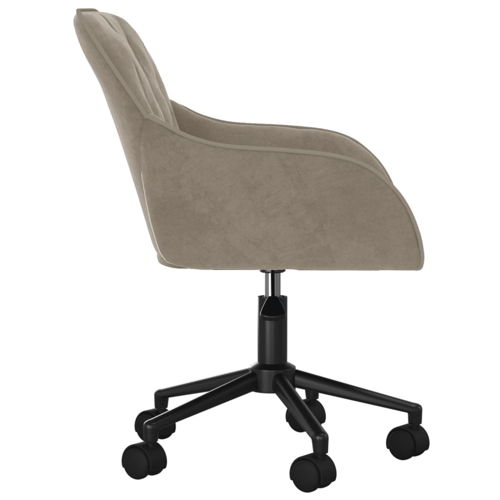 Eetkamerstoelen draaibaar 2 st fluweel lichtgrijs is nu te koop bij PeponiXL, paradijselijk wonen!