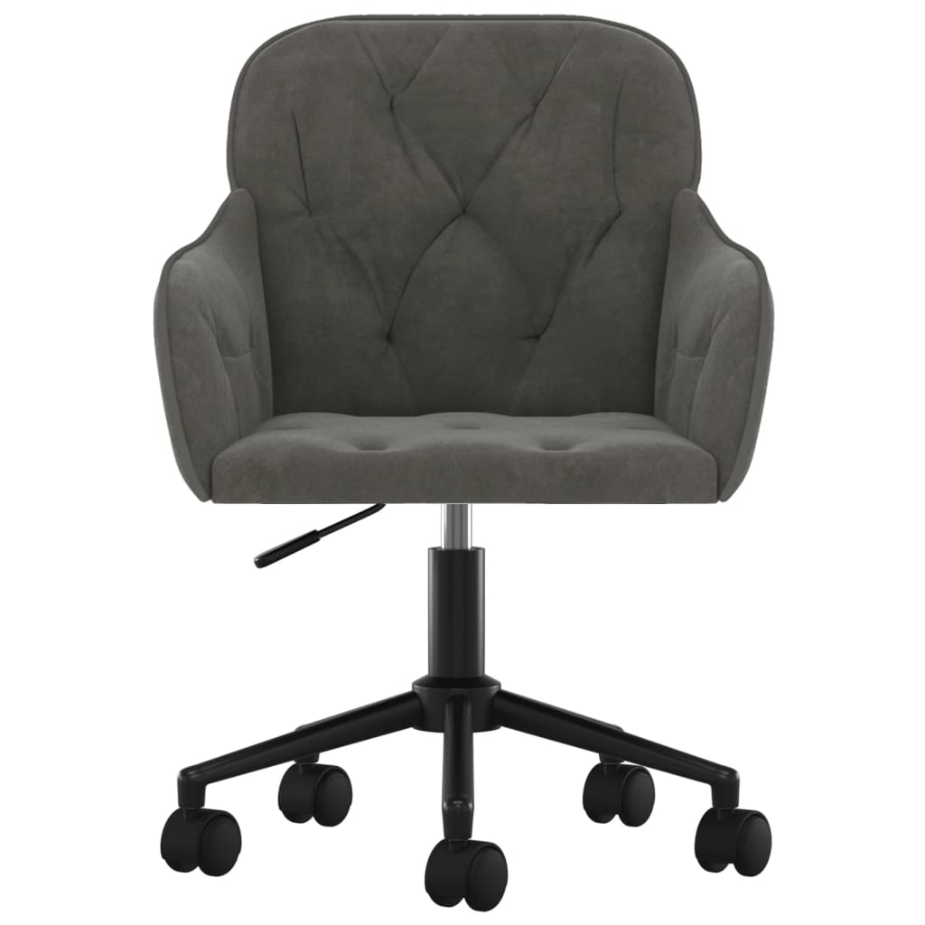 Eetkamerstoelen draaibaar 2 st fluweel donkergrijs is nu te koop bij PeponiXL, paradijselijk wonen!