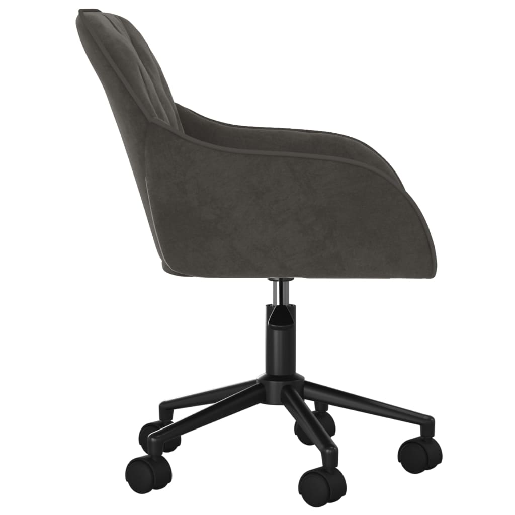 Eetkamerstoelen draaibaar 2 st fluweel donkergrijs is nu te koop bij PeponiXL, paradijselijk wonen!