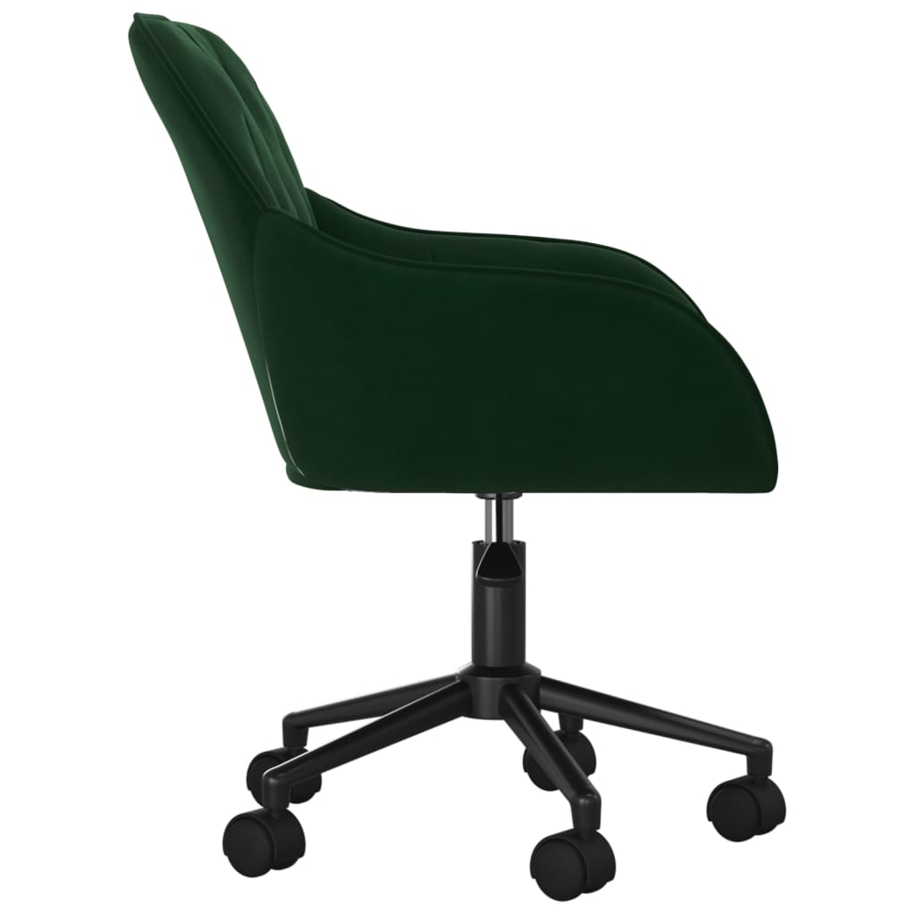 Eetkamerstoelen draaibaar 2 st fluweel donkergroen is nu te koop bij PeponiXL, paradijselijk wonen!