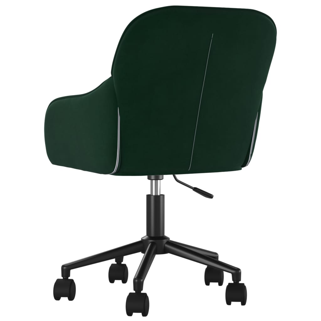Eetkamerstoelen draaibaar 2 st fluweel donkergroen is nu te koop bij PeponiXL, paradijselijk wonen!