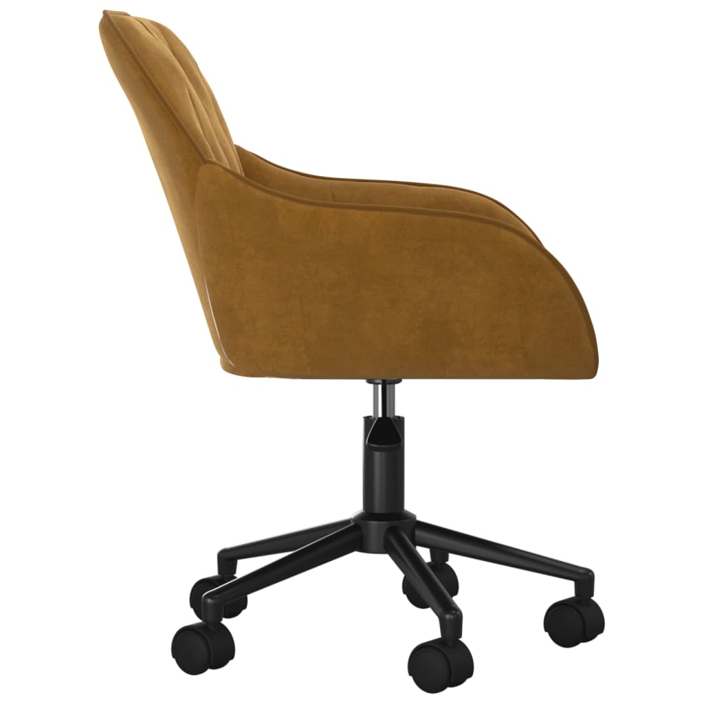 Eetkamerstoelen draaibaar 2 st fluweel bruin is nu te koop bij PeponiXL, paradijselijk wonen!