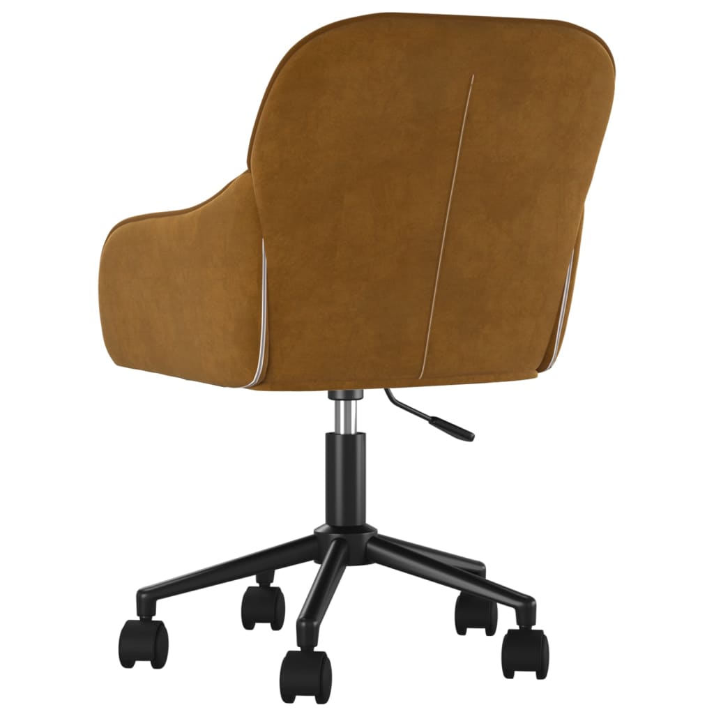 Eetkamerstoelen draaibaar 2 st fluweel bruin is nu te koop bij PeponiXL, paradijselijk wonen!