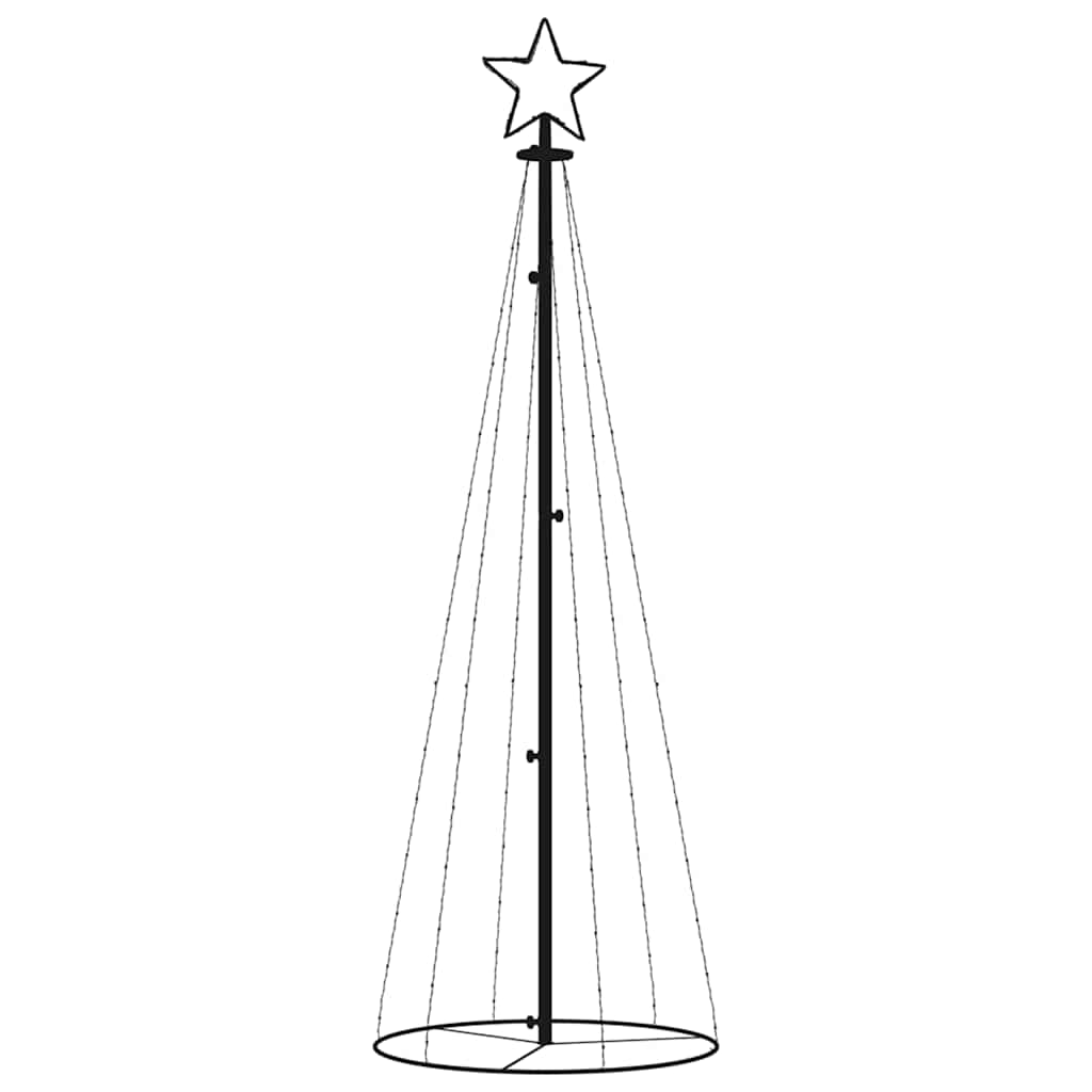 Kegelkerstboom 108 LED's 70x180 cm koudwit is nu te koop bij PeponiXL, paradijselijk wonen!