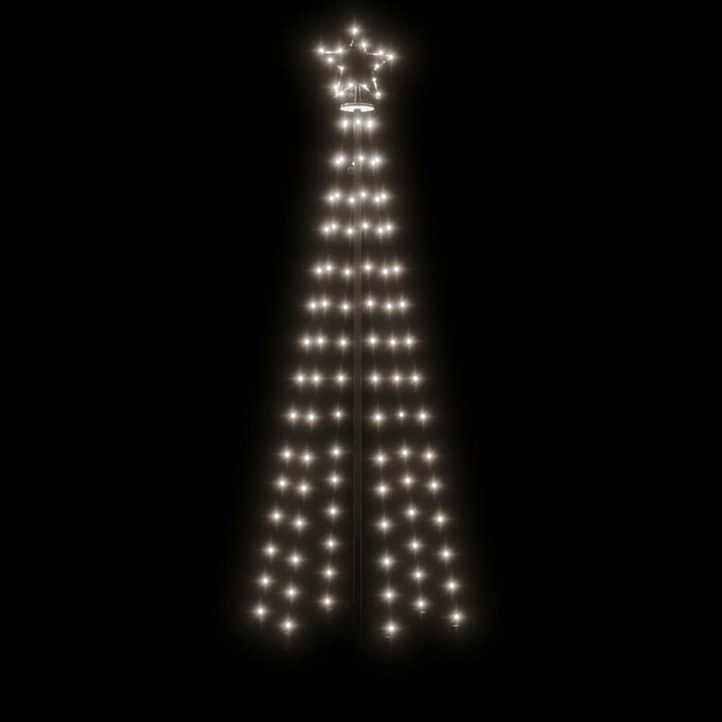Kegelkerstboom 108 LED's 70x180 cm koudwit is nu te koop bij PeponiXL, paradijselijk wonen!