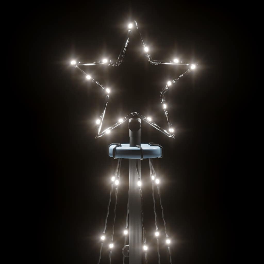 Kegelkerstboom 108 LED's 70x180 cm koudwit is nu te koop bij PeponiXL, paradijselijk wonen!