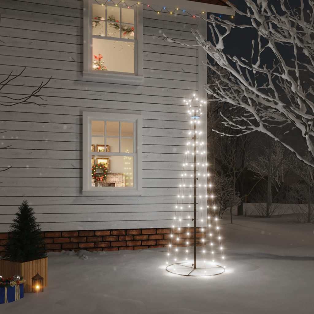 Kegelkerstboom 108 LED's 70x180 cm koudwit is nu te koop bij PeponiXL, paradijselijk wonen!