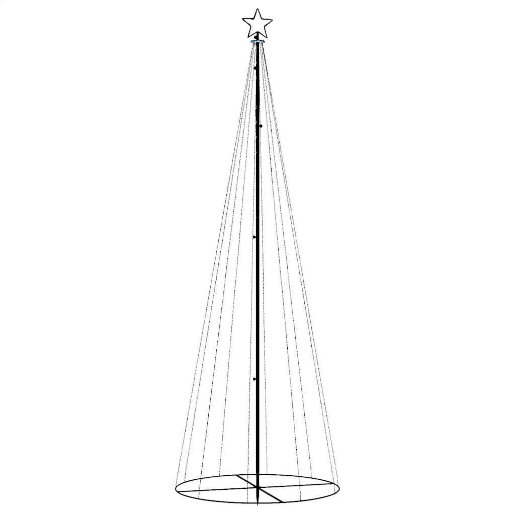 Kegelkerstboom 310 LED's 100x300 cm koudwit is nu te koop bij PeponiXL, paradijselijk wonen!