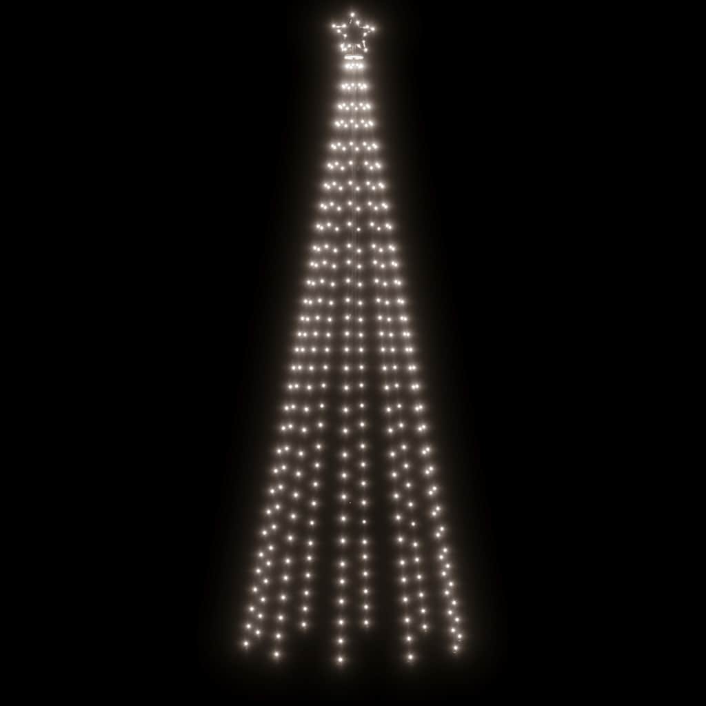 Kegelkerstboom 310 LED's 100x300 cm koudwit is nu te koop bij PeponiXL, paradijselijk wonen!