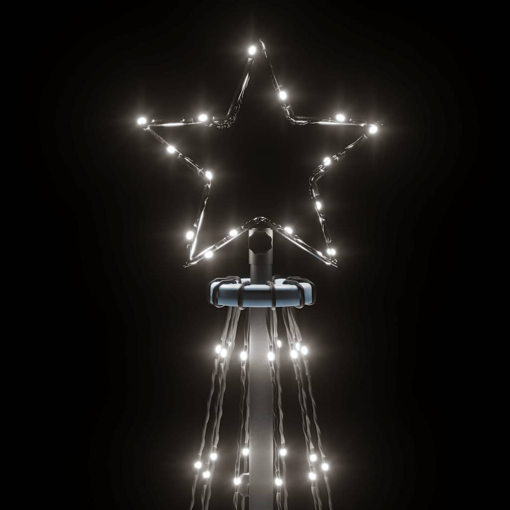 Kegelkerstboom 310 LED's 100x300 cm koudwit is nu te koop bij PeponiXL, paradijselijk wonen!