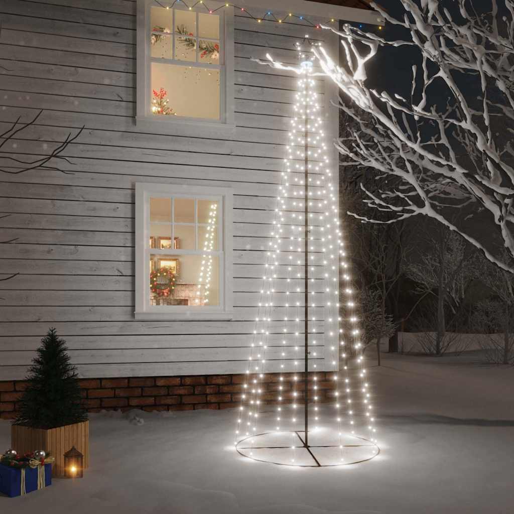 Kegelkerstboom 310 LED's 100x300 cm koudwit is nu te koop bij PeponiXL, paradijselijk wonen!