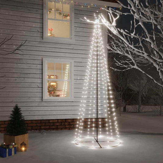 Kegelkerstboom 310 LED's 100x300 cm koudwit is nu te koop bij PeponiXL, paradijselijk wonen!