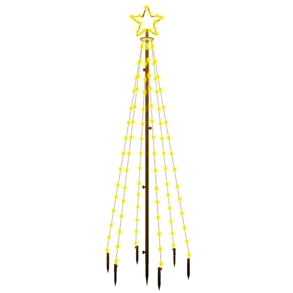 Kerstboom met grondpin 108 LED's warmwit 180 cm is nu te koop bij PeponiXL, paradijselijk wonen!